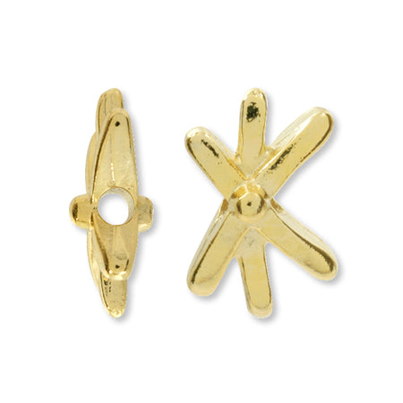 Metal Parts Asterisk 1 Hole Gold