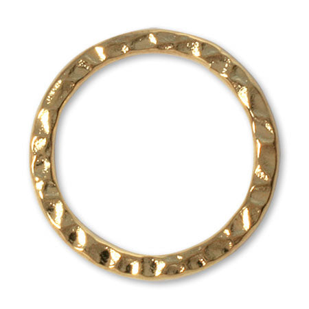 Metal ring parts round gold