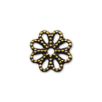 Squid-part flower-eight valve: Approximated 8mm gold