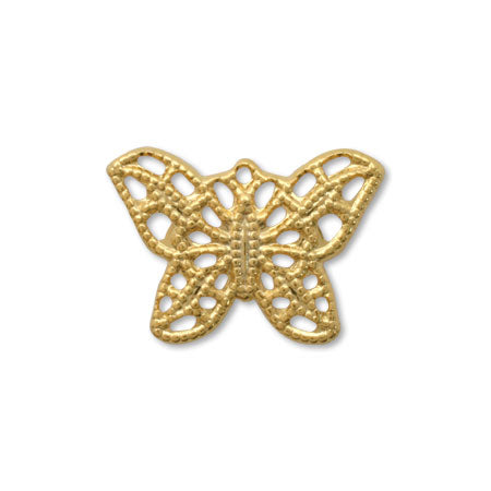 スカシパーツ 蝶 約11×15mm　ゴールド
