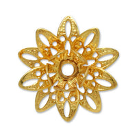 Sukasi parts flower ten-petal three-dimensional gold