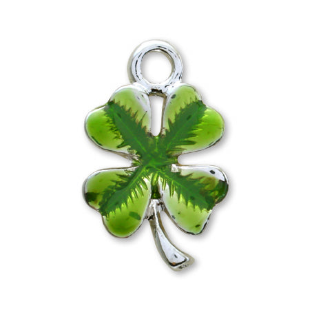 Charm Clover (with Epo) Rhodium color