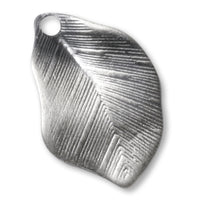 Metal charm T-195 Silver old beauty