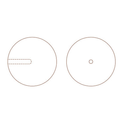 [大袋］貴和クリスタル ＃5818 片穴　ロイヤルゴールド