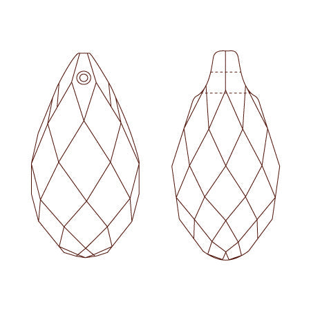 [大袋］貴和クリスタル ＃6010　ダークオレンジ