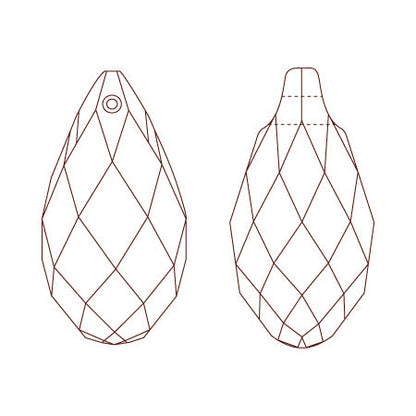 [大袋］貴和クリスタル ＃6010　RCスモークトパーズ