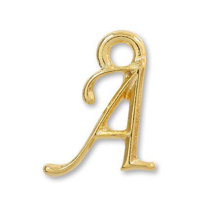 Charm initial a a gold