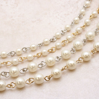 Pearl chain white/G