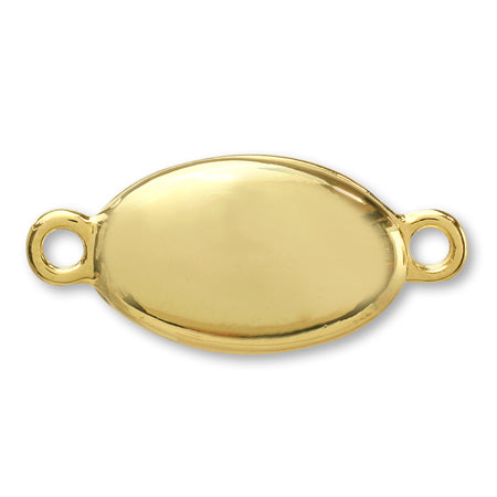 Magnetic clasp oval gold