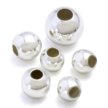Silver beads round ball SV925