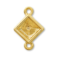 Mini Fancy Stone Ishiza Square (#4401/#4428) 2 rings Gold