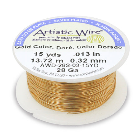 Artistic wire dispenser gold