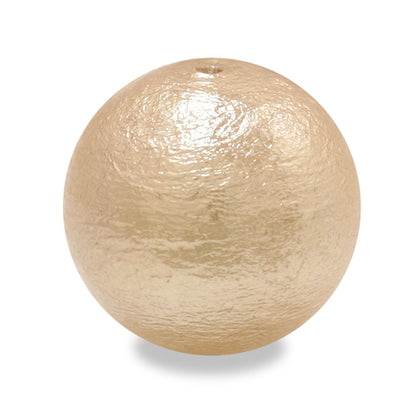 Cotton pearl round beige