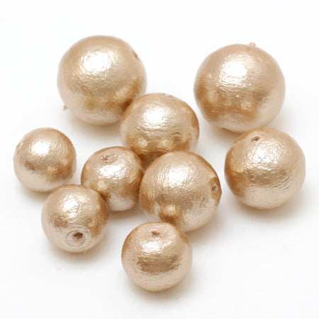 Cotton pearl round beige