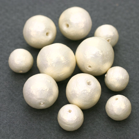 Cotton pearl round cream
