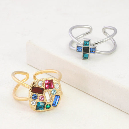 ④ 【19,000円相当】貴和クリスタル #1088 SS29 石座付き ダブル石座 ＃1088 SS29/SS39用 ゴールド – 貴和製作所