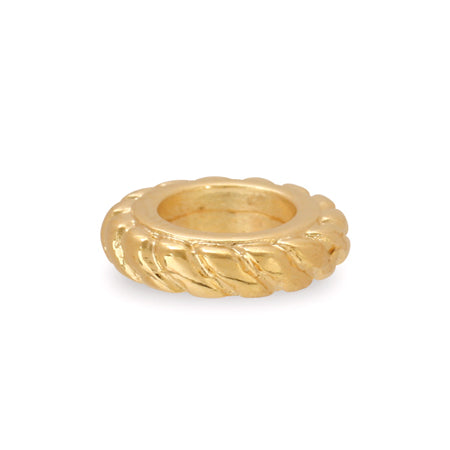 Big Hole Rondel Twist Gold