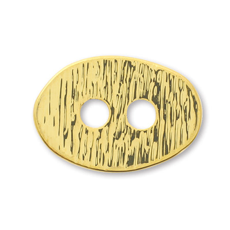 Button Parts Oval Hare Line Gold [Outlet]