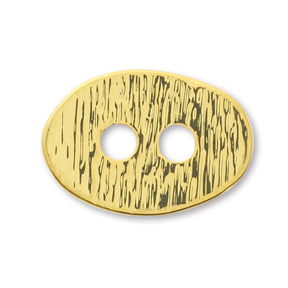 Button Parts Oval Hare Line Gold [Outlet]