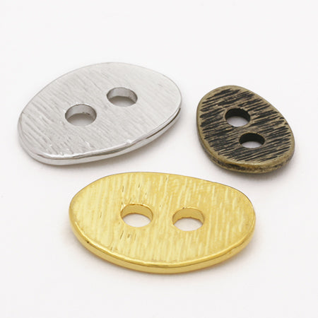 Button Parts Oval Hare Line Gold [Outlet]