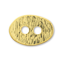 Button Parts Oval Hare Line Gold [Outlet]