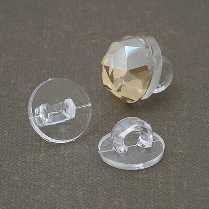 Button foot (resin) clear