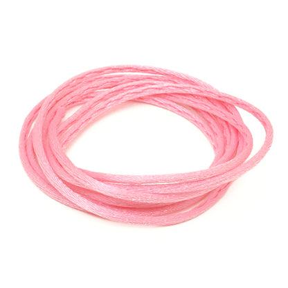 French satin cord rose pink