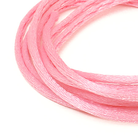 French satin cord rose pink