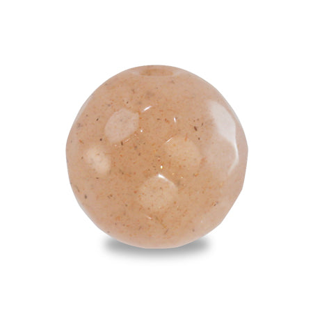 Natural stone round cut orange moonstone (natural)