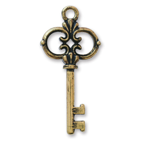 Antique charm key AG