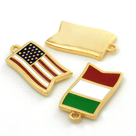 Charm Flag Italian Gold [Outlet]