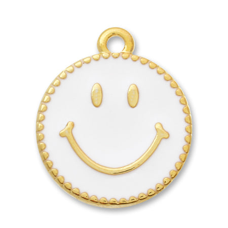 Charm Initial Plate Smile White/G