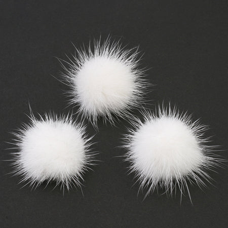 Mink ball can (closed mouth) White [Outlet]