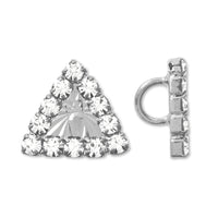 Button Wave Cut Triangle Crystal/RC [Outlet]