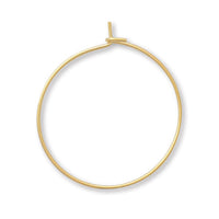 Earrings wire hoop No.4 gold