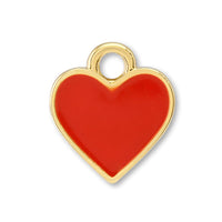 Charm Playing Card Heart Red/G
