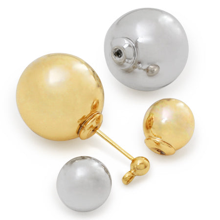 Resin pearl catch metallic gold