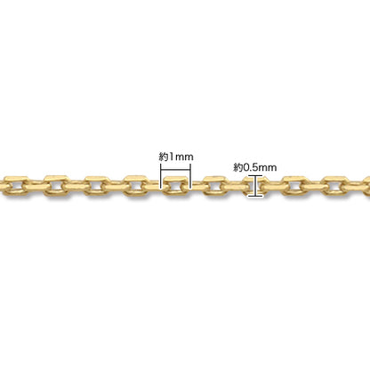Slide chain necklace 225DC4 gold