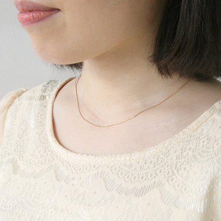 Slide chain necklace 225DC4 gold