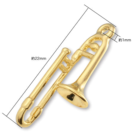Charm Trombone Gold