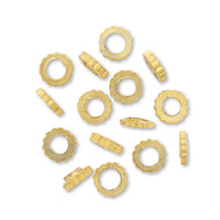 Metal beads No.15666 soft gold