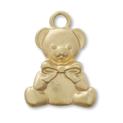Charm teddy bear mat gold