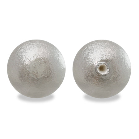 Cotton pearl single hole gray