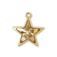 Charm #4745 Starr One Crystal Golden Shadow/G