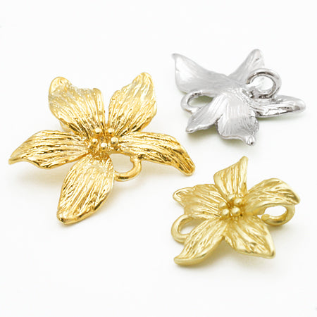 Charm botanical 5 petals gold