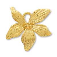 Charm botanical 5 petals gold