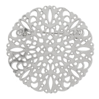 Brooch stand Suka round (made in Japan) rhodium color