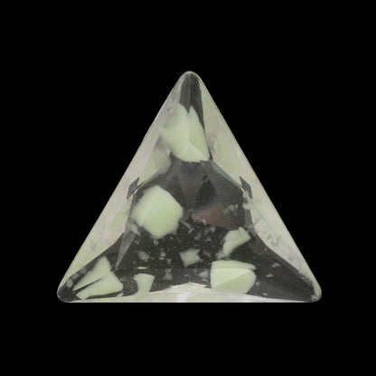 Acrylic Made in Germany Triangle (No Hole) Crystal/Dot