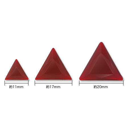 Acrylic Made in Germany Triangle (No Holes) Deep Red