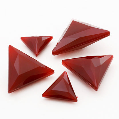 Acrylic Made in Germany Triangle (No Holes) Deep Red